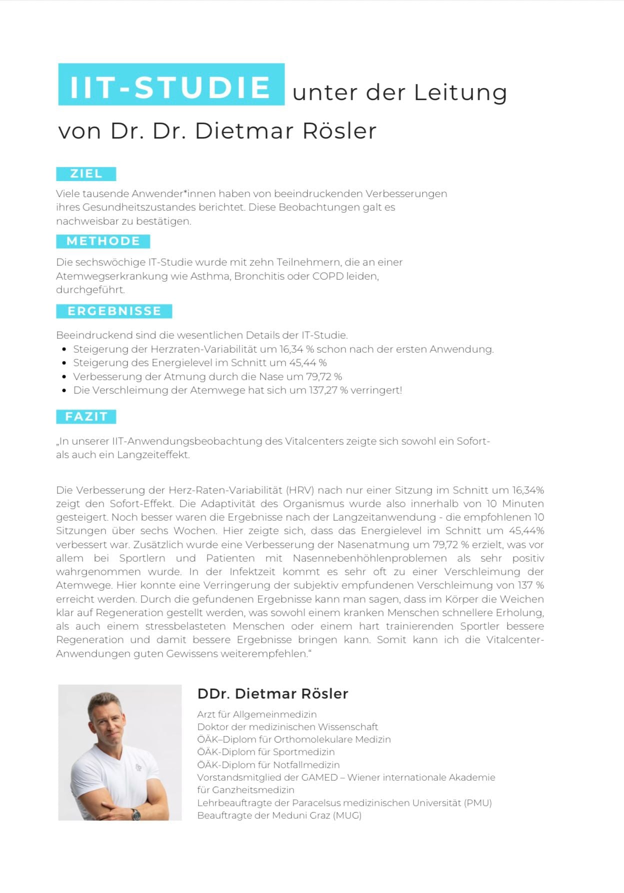 Vitalcenter - 5er Karte